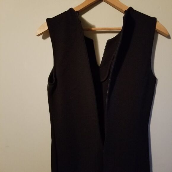 supertrash | LBD with Quilted Faux Leather Trim Mini Sheath Dress - Picture 6 of 7